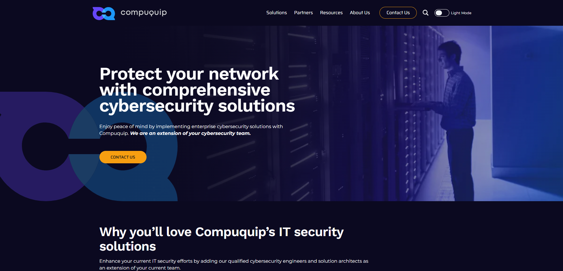 Mobile Friendly Website Development for Compuquip Cybersecurity